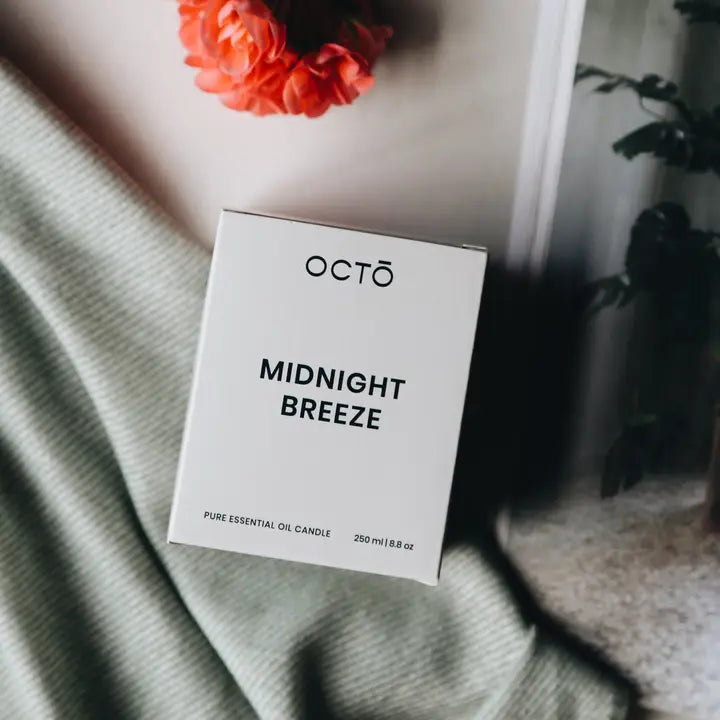 Octō Midnight Breeze Candle Rose Geranium + Vetiver + Patchouli | 400ml