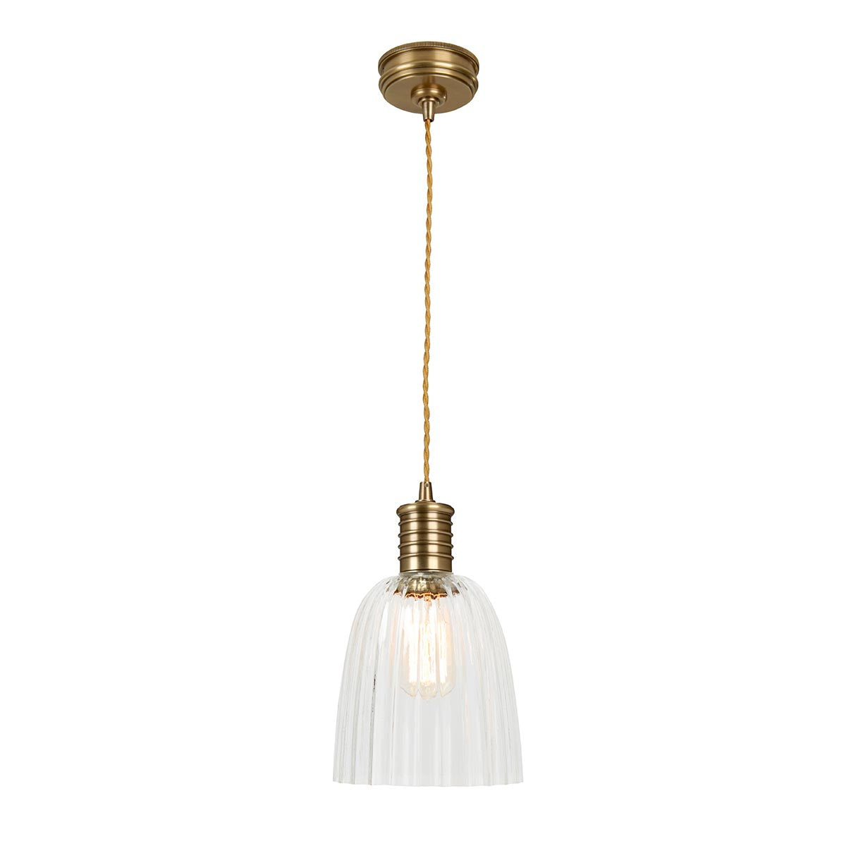 Elstead Lighting Douille 1 Light Pendant - Aged Brass-DOUILLE-P-AB-5024005273912-Beaumonde