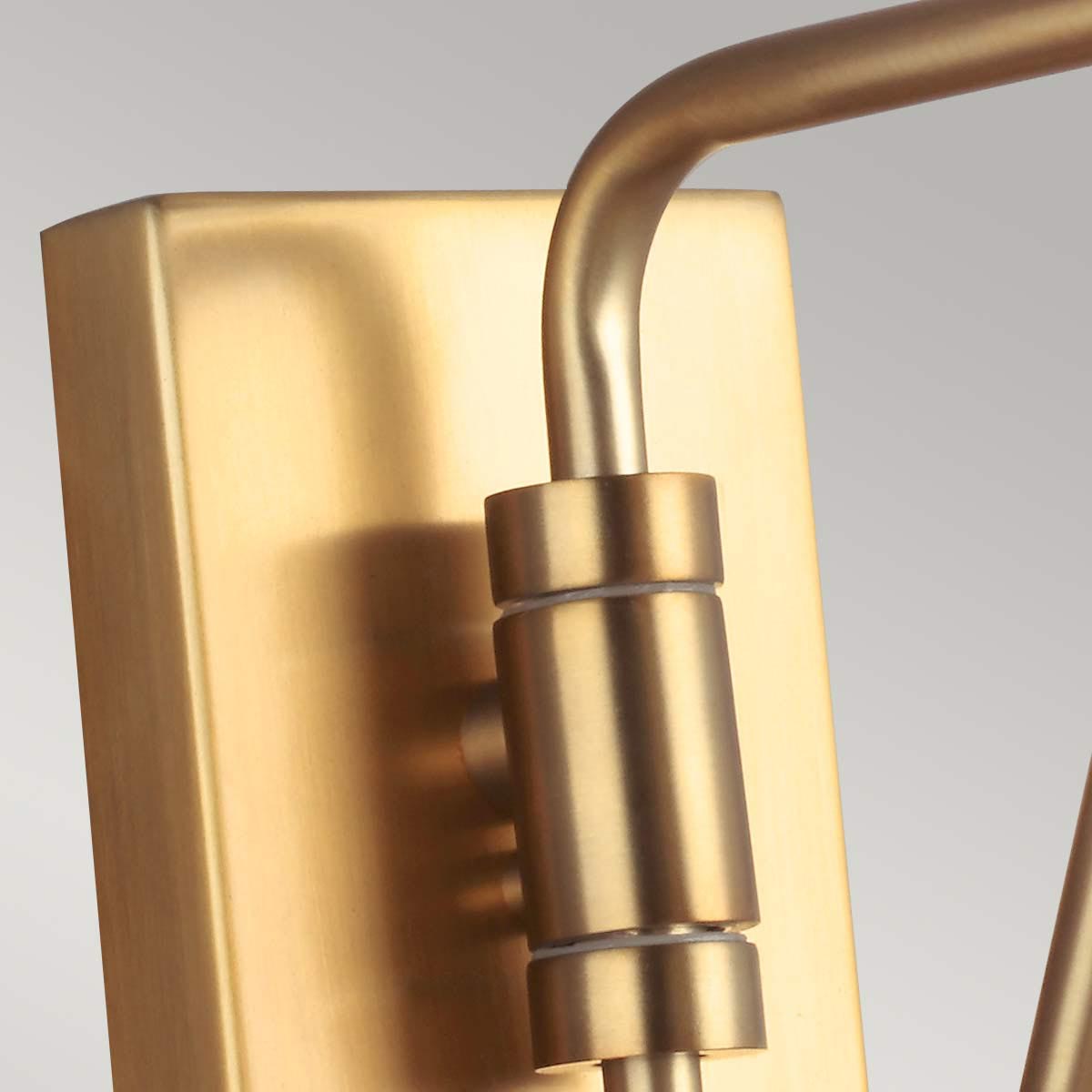 Elstead Lighting Feiss Joan 1 Light Wall Light - Midnight Black & Burnished Brass-FE-JOAN1-MB-5024005391616-Beaumonde