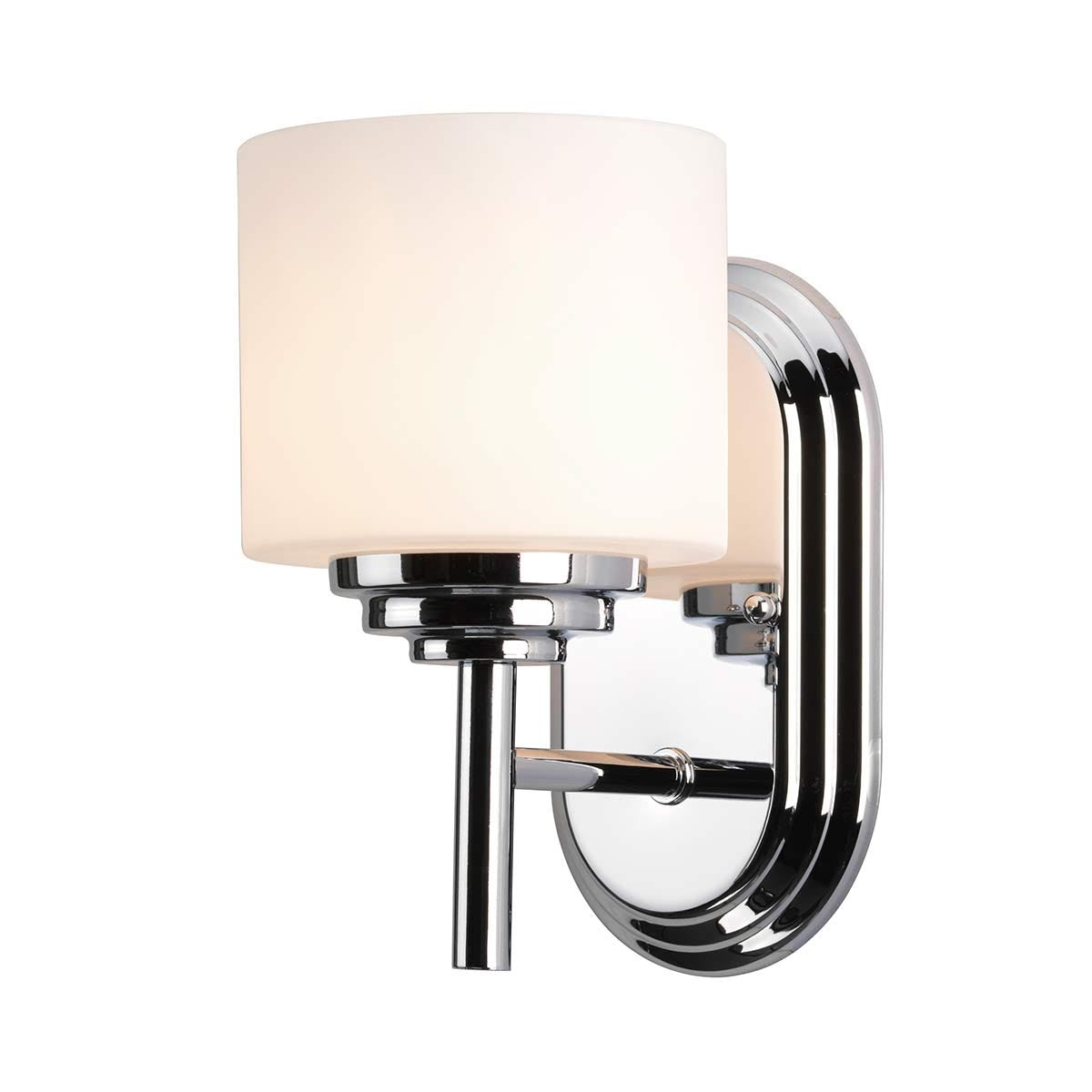 Elstead Lighting Feiss Malibu 1 Light Wall Light - Chrome-FE-MALIBU1-BATH-5024005226017-Beaumonde