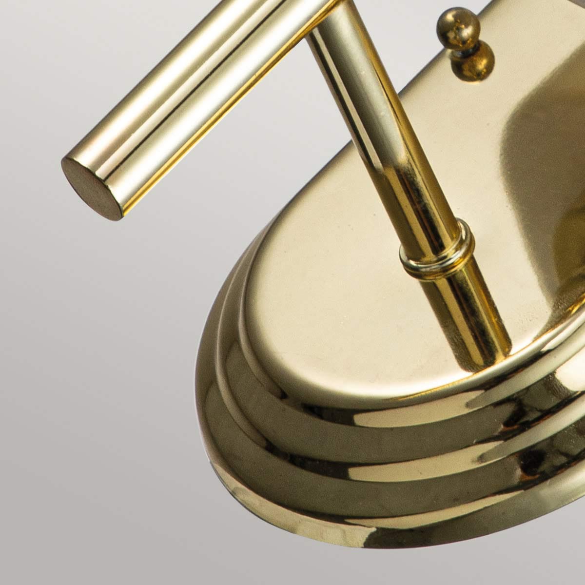 Elstead Lighting Feiss Malibu 1 Light Wall Light -Polished Brass-FE-MALIBU1-BATH-PB-5024005000624-Beaumonde