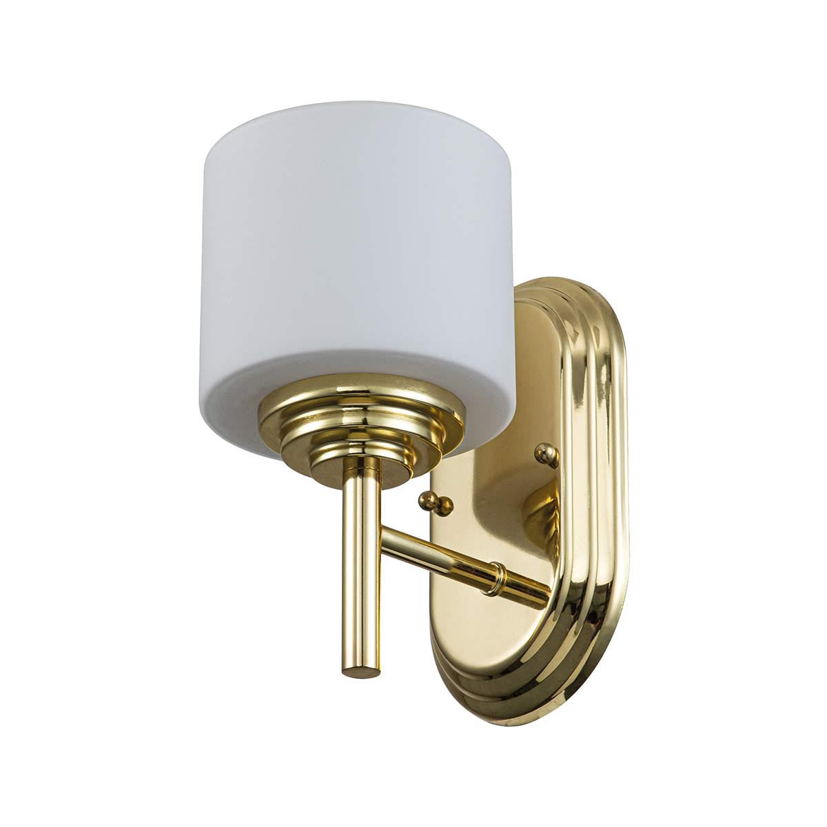 Elstead Lighting Feiss Malibu 1 Light Wall Light -Polished Brass-FE-MALIBU1-BATH-PB-5024005000624-Beaumonde