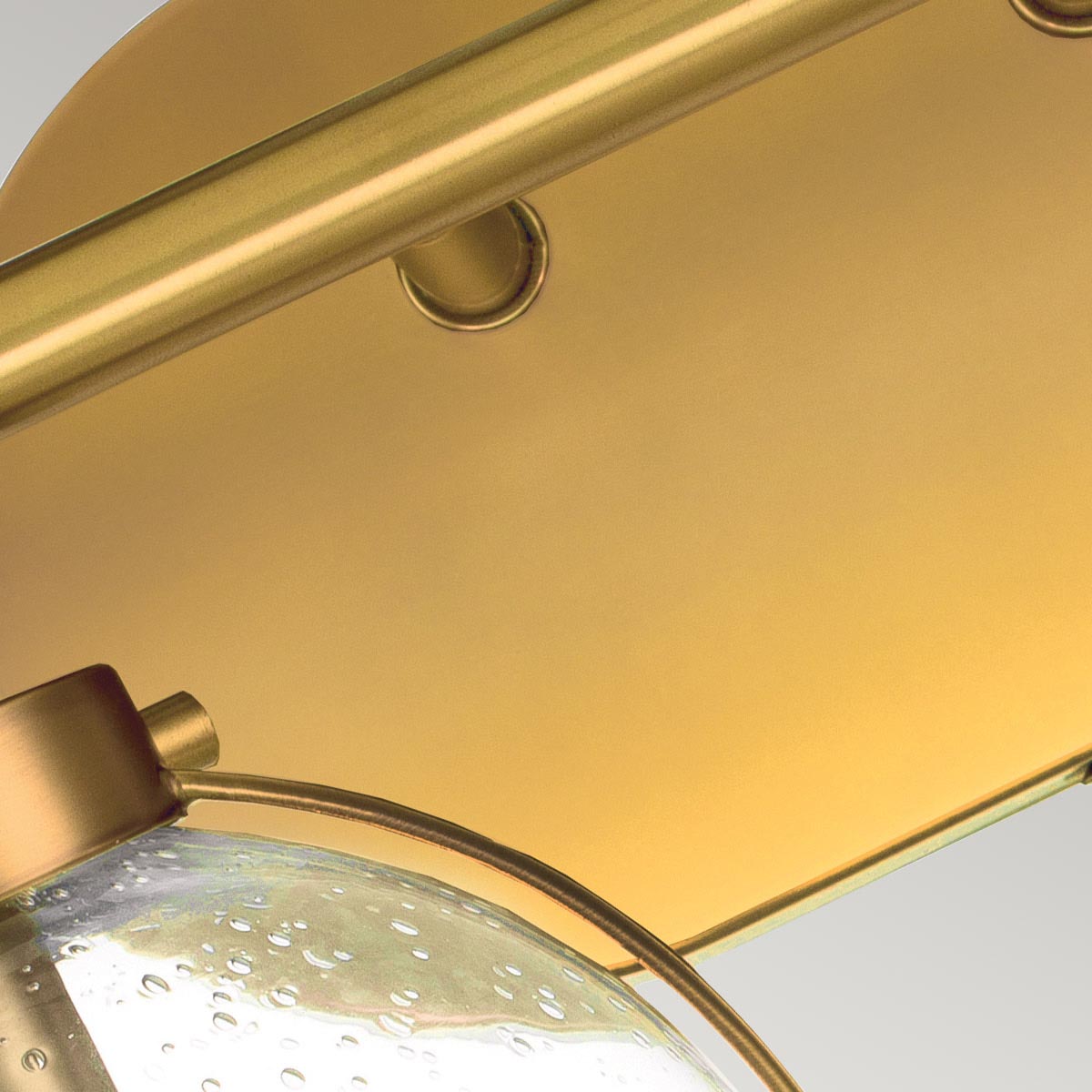 Elstead Lighting Hinkley Hollis 2 Light Wall Light - Clear/Brass-HK-HOLLIS2-C-HB-BATH-5024005559818-Beaumonde