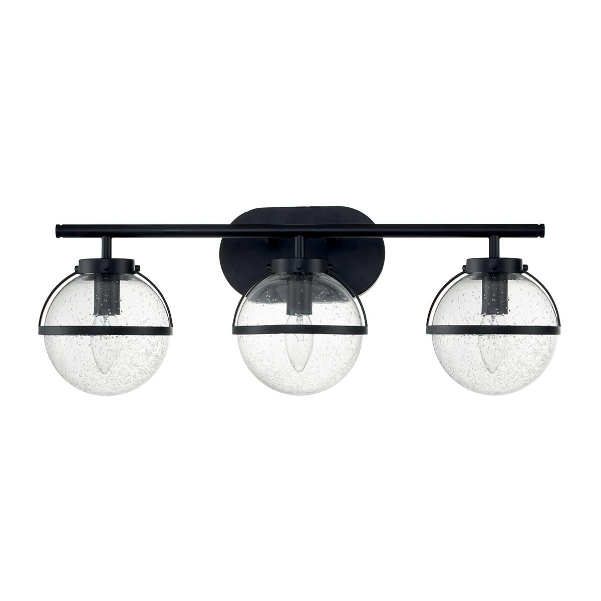 Elstead Lighting Hinkley Hollis 3 Light Wall Light - Opal/Black-HK-HOLLIS3-O-BK-BATH-5024005560319-Beaumonde