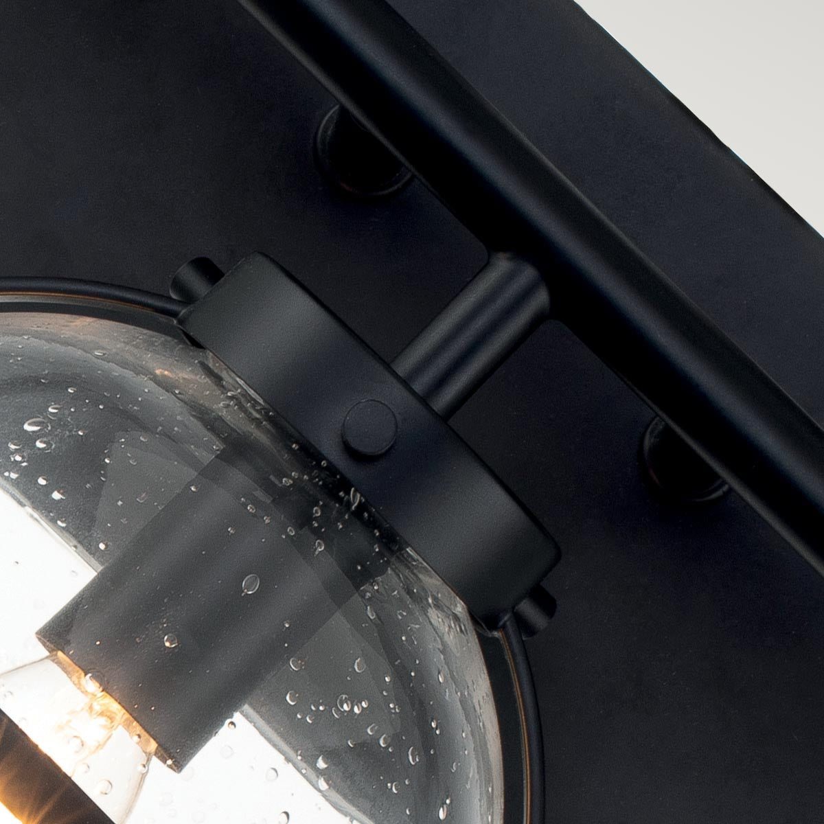 Elstead Lighting Hinkley Hollis 3 Light Wall Light - Clear/Black-HK-HOLLIS3-C-BK-BATH-5024005560111-Beaumonde