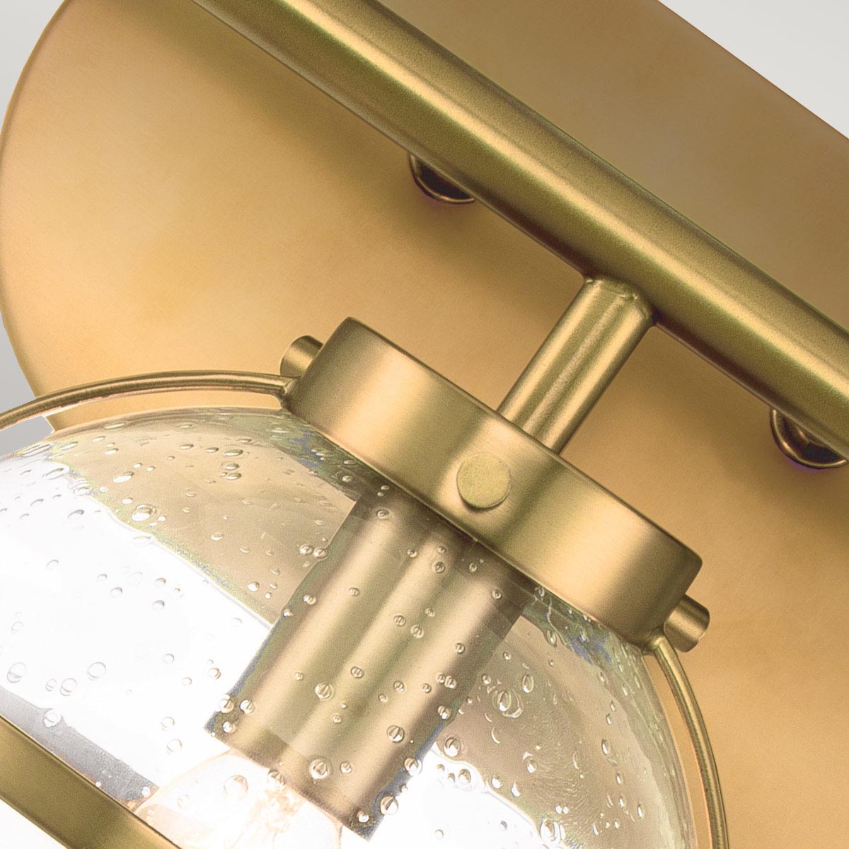 Elstead Lighting Hinkley Hollis 3 Light Wall Light - Clear/Brass-HK-HOLLIS3-C-HB-BATH-5024005560210-Beaumonde