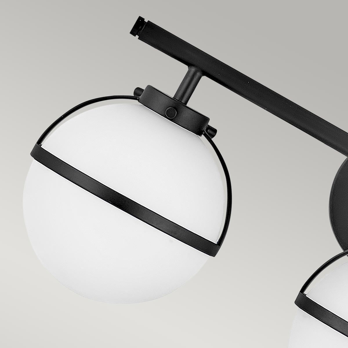 Elstead Lighting Hinkley Hollis 3 Light Wall Light - Opal/Black-HK-HOLLIS3-O-BK-BATH-5024005560319-Beaumonde