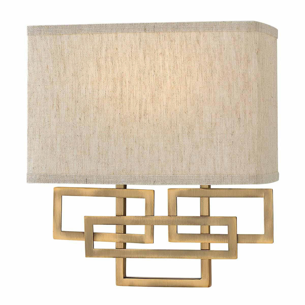 Elstead Lighting Hinkley Lanza 2 Light Wall Light - Brushed Bronze-HK-LANZA2-BR-5024005334019-Beaumonde