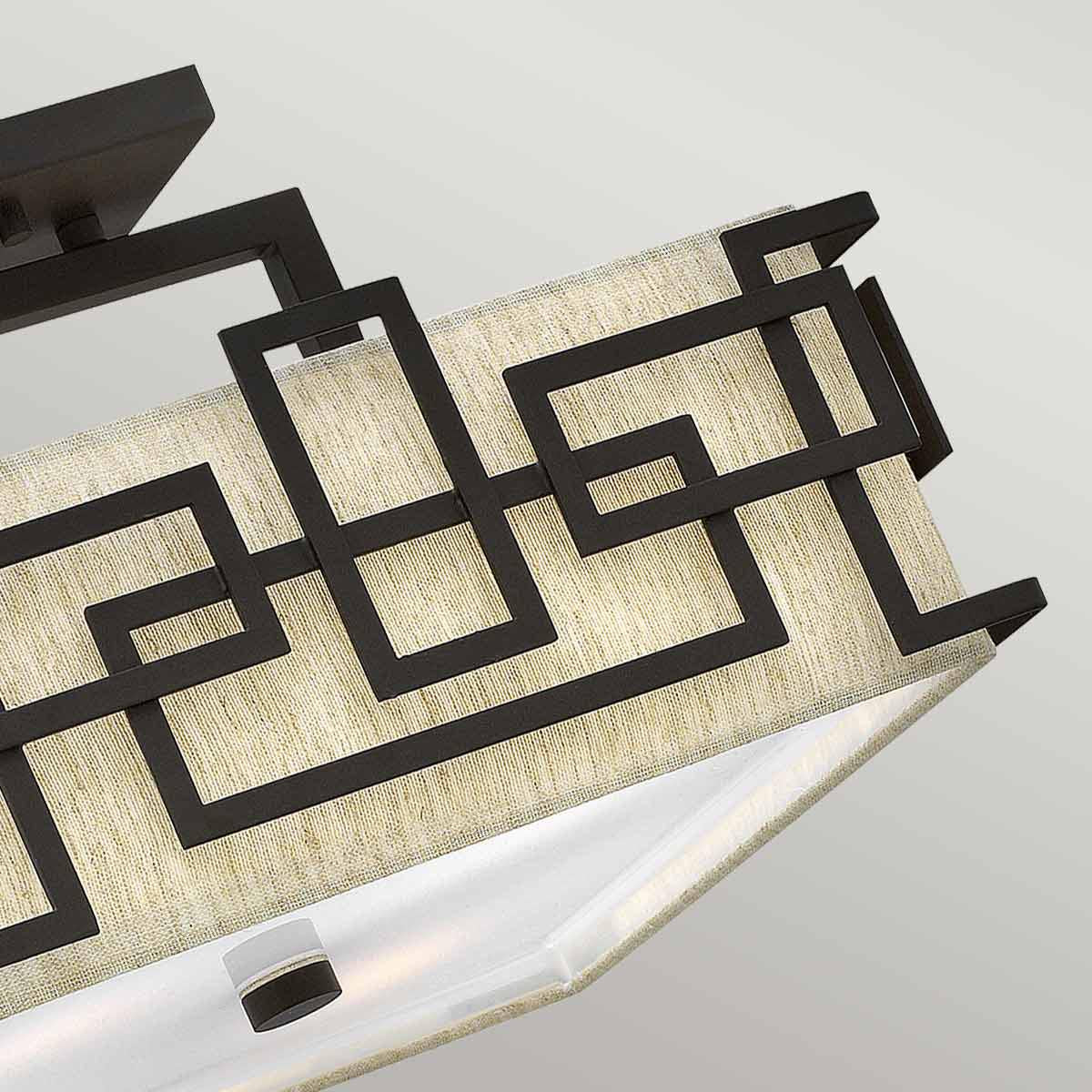Elstead Lighting Hinkley Lanza 3 Light Semi-Flush-HK-LANZA-SF-5024005244912-Beaumonde