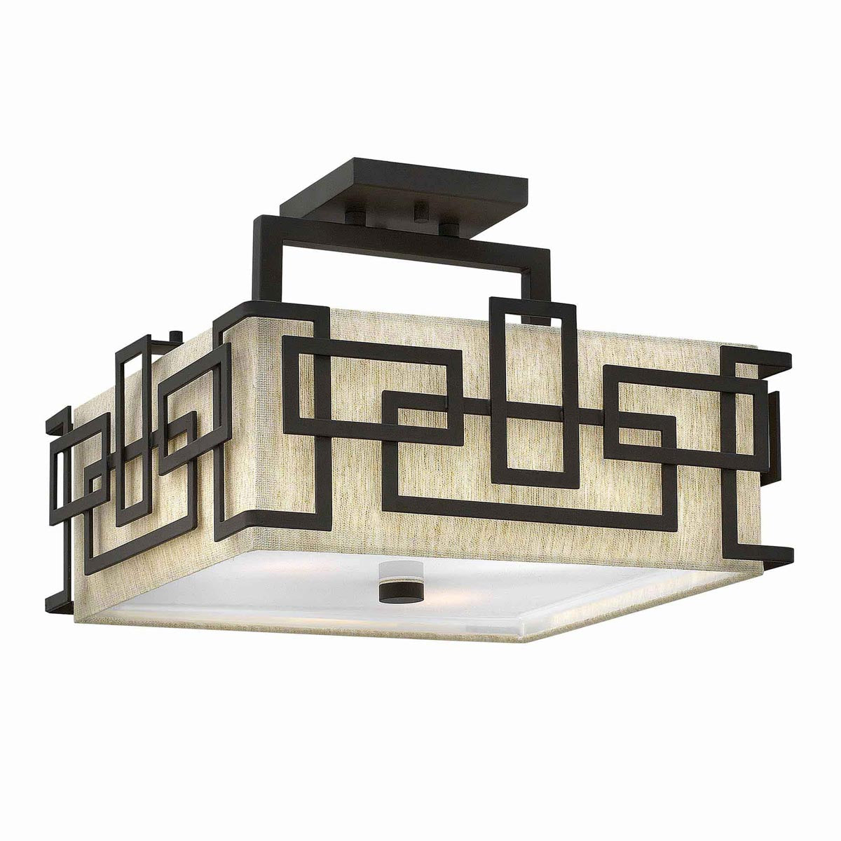 Elstead Lighting Hinkley Lanza 3 Light Semi-Flush-HK-LANZA-SF-5024005244912-Beaumonde