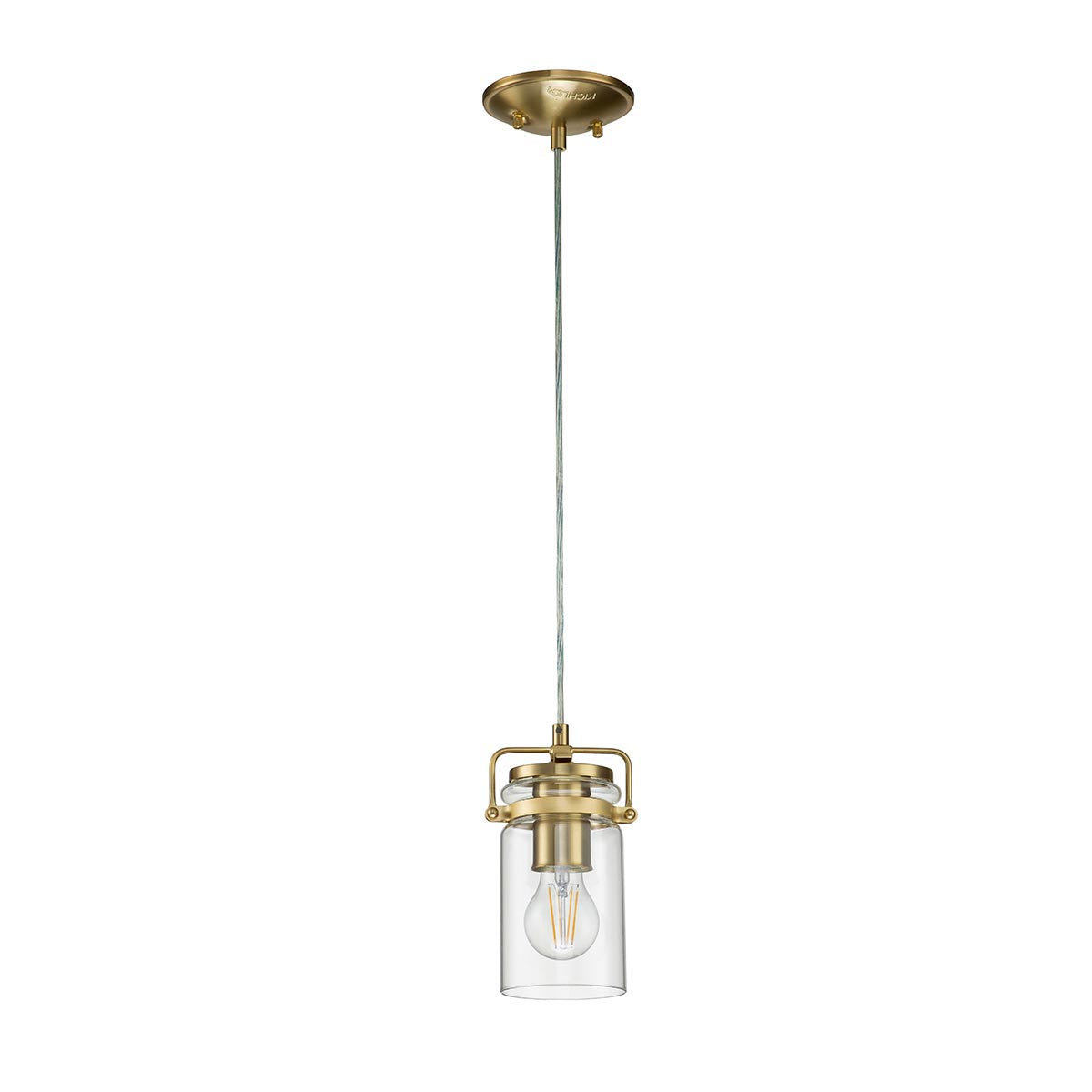 Elstead Lighting Kichler Brinley 1 Light Mini Pendant-KL-BRINLEY-MP-BB-5024005000105-Beaumonde