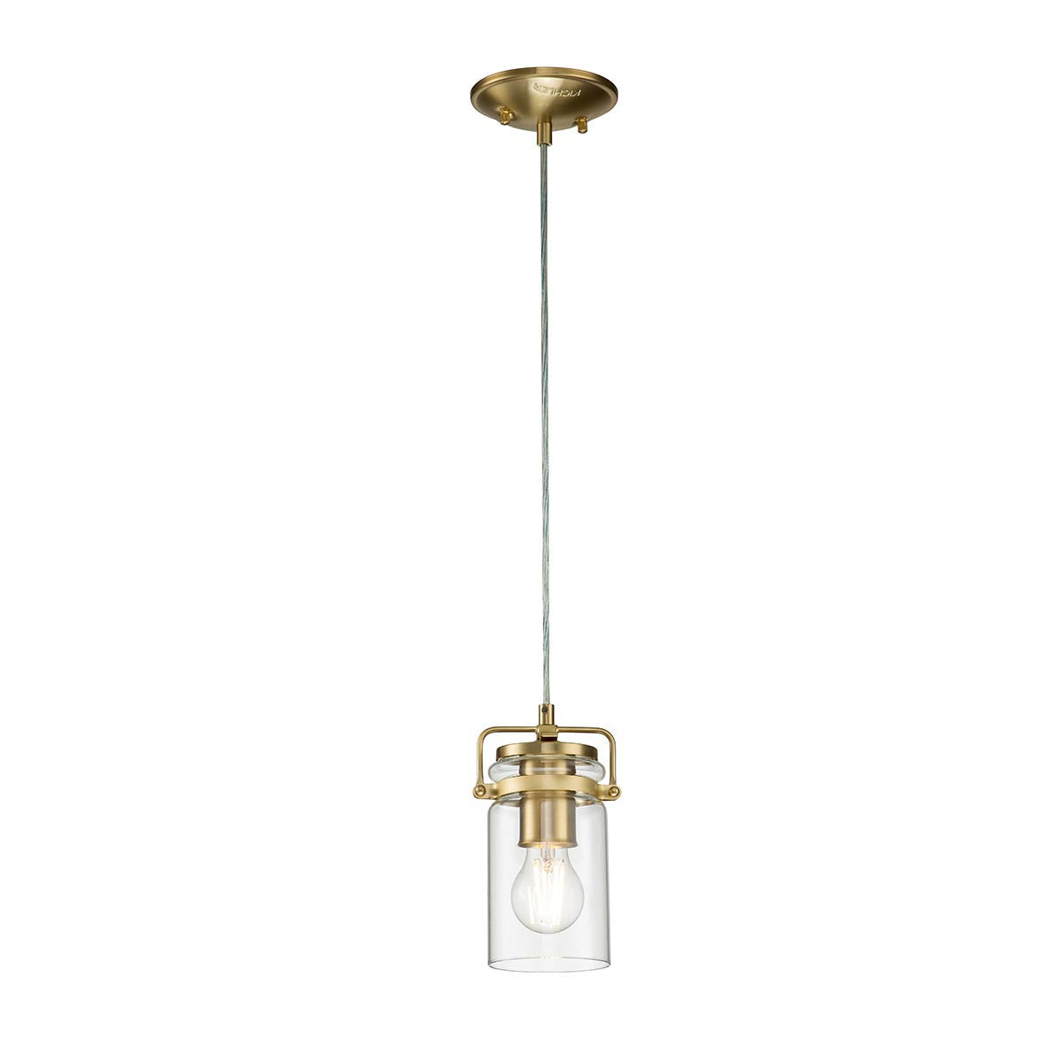 Elstead Lighting Kichler Brinley 1 Light Mini Pendant-KL-BRINLEY-MP-BB-5024005000105-Beaumonde