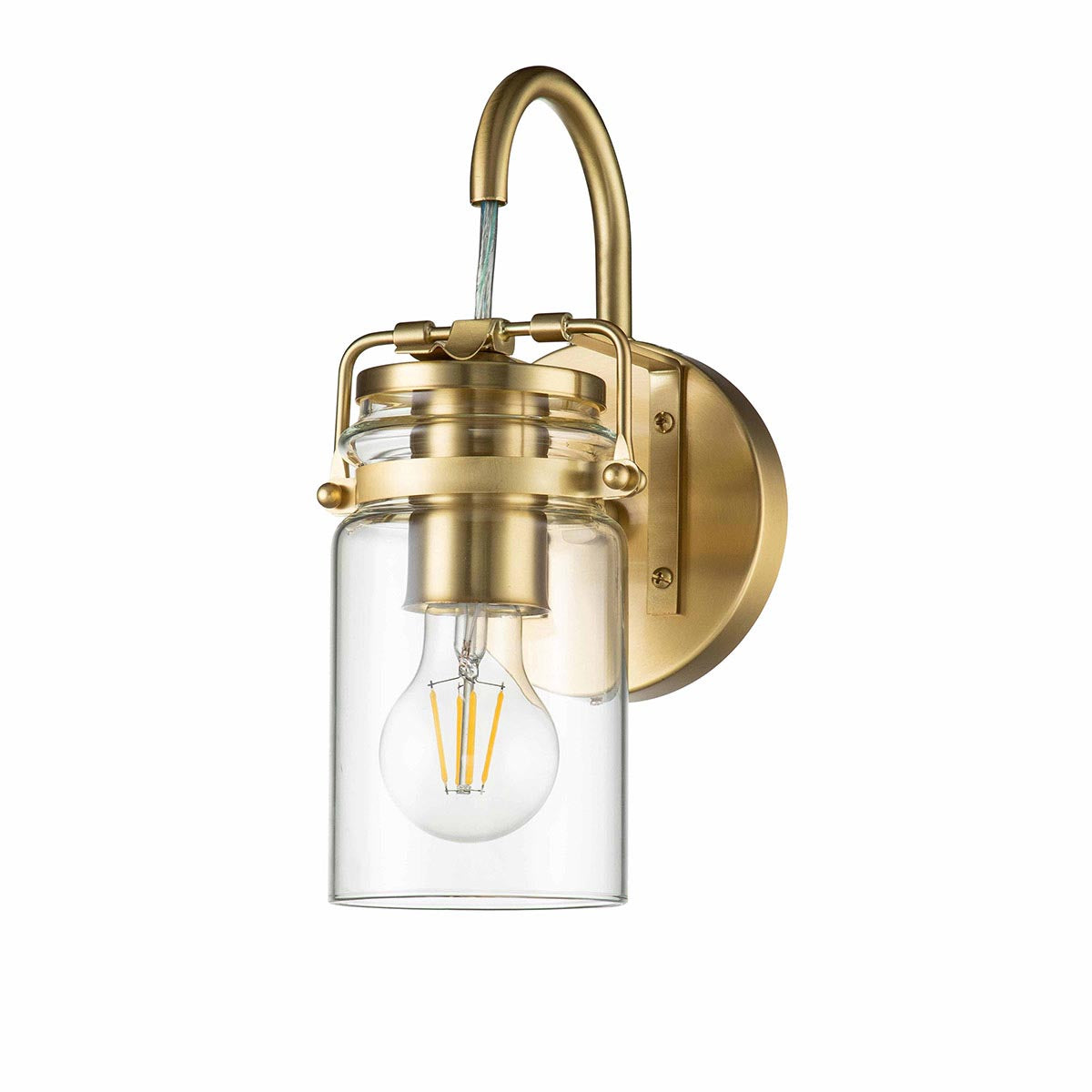 Elstead Lighting Kichler Brinley 1 Light Wall Light-KL-BRINLEY1-BB-5024005000068-Beaumonde