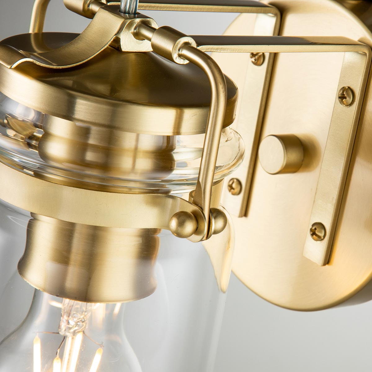 Elstead Lighting Kichler Brinley 1 Light Wall Light-KL-BRINLEY1-BB-5024005000068-Beaumonde