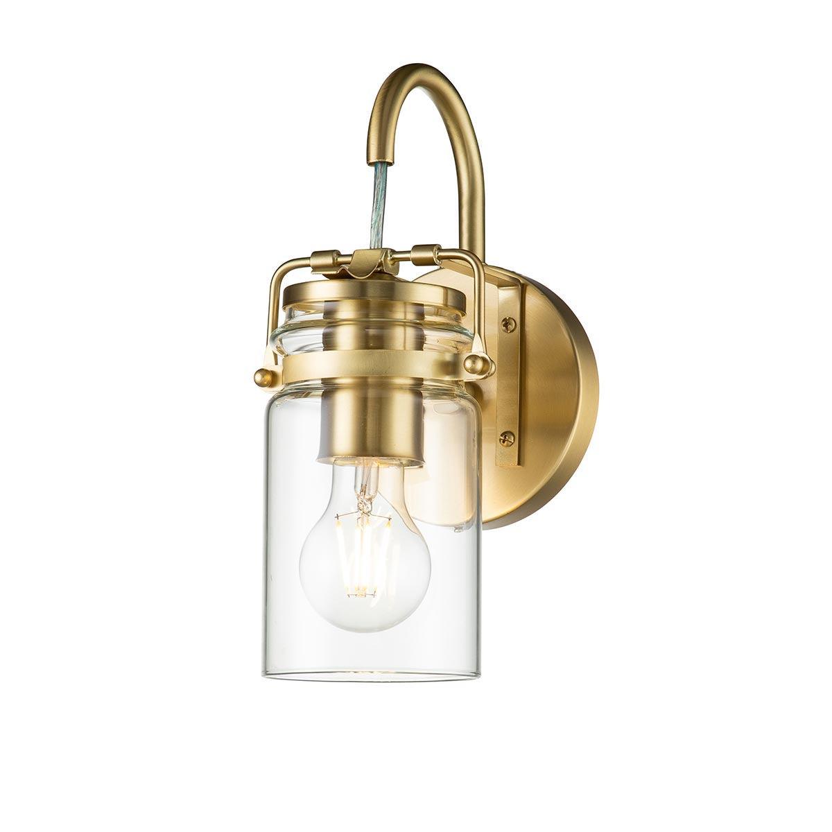 Elstead Lighting Kichler Brinley 1 Light Wall Light-KL-BRINLEY1-BB-5024005000068-Beaumonde