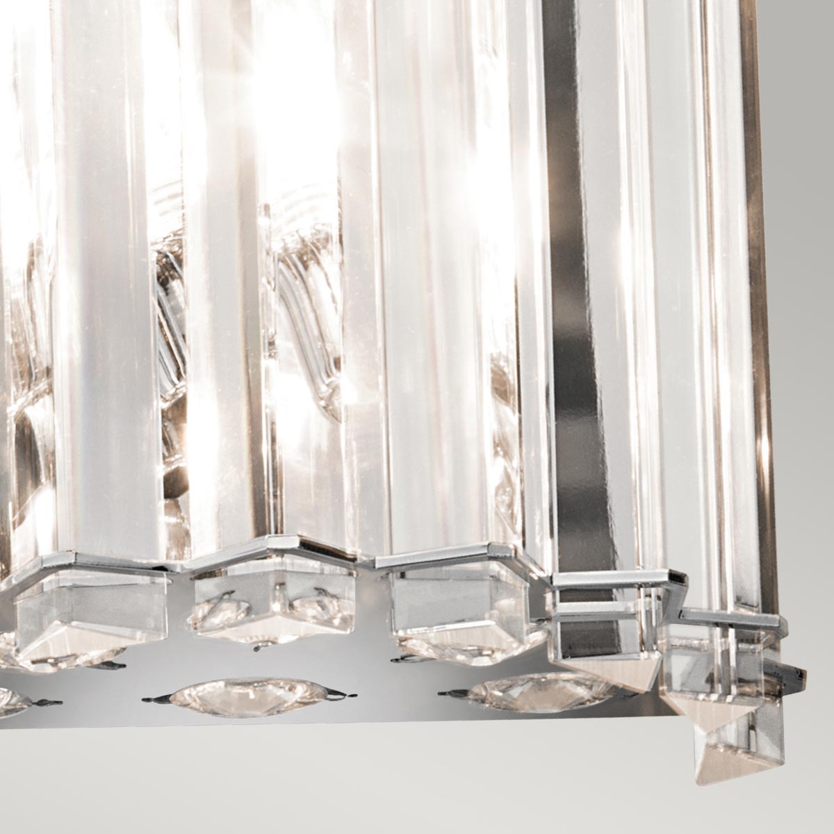 Elstead Lighting Kichler Crystal Skye 2 Light Wall Light-KL-CRYSTAL-SKYE2-5024005232612-Beaumonde