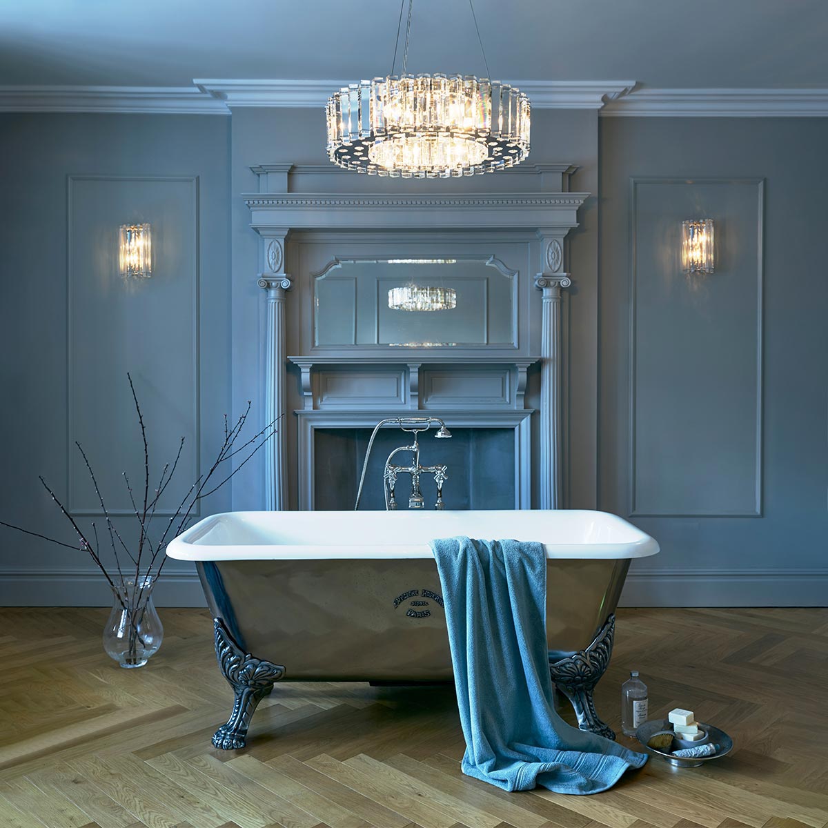 Elstead Lighting Kichler Crystal Skye 2 Light Wall Light-KL-CRYSTAL-SKYE2-5024005232612-Beaumonde