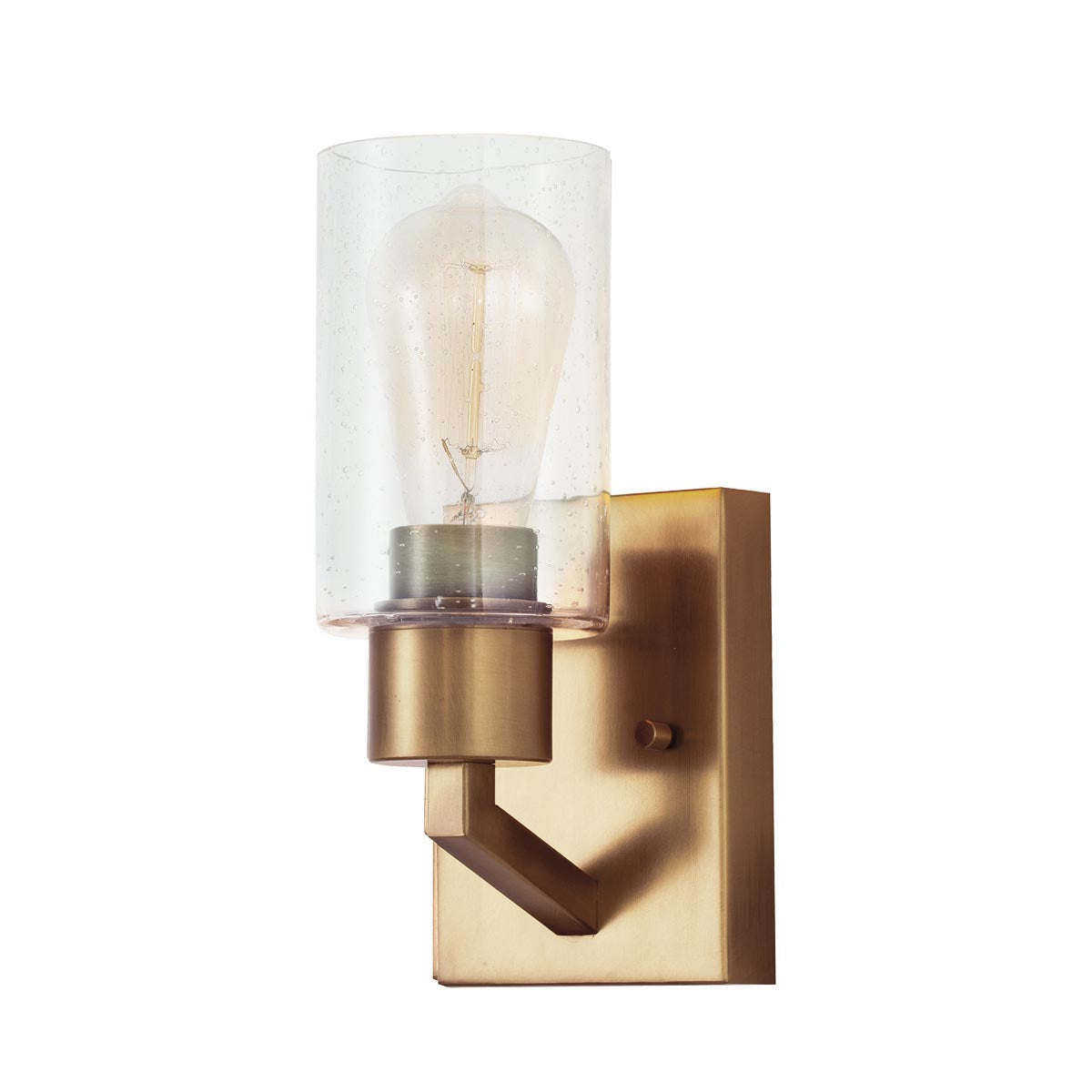 Elstead Lighting Kichler Deryn 1 Light Wall Light - Brass-KL-DERYN1-NBR-5024005571513-Beaumonde