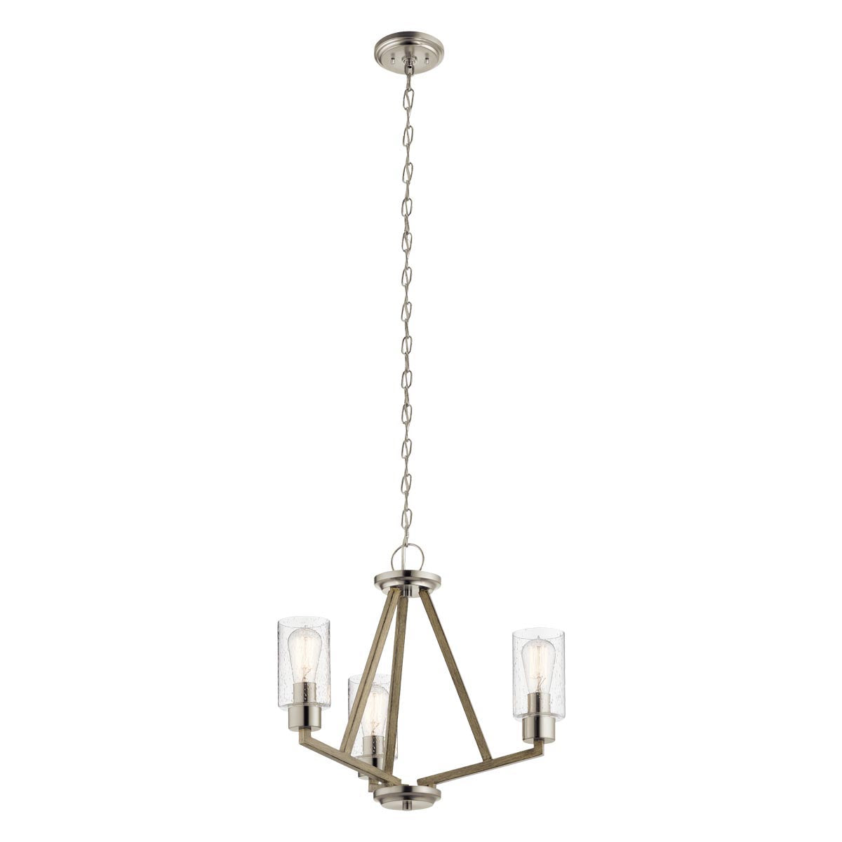 Elstead Lighting Kichler Deryn 3 Light Chandelier - Antique Grey-KL-DERYN3-DAG-5024005571612-Beaumonde