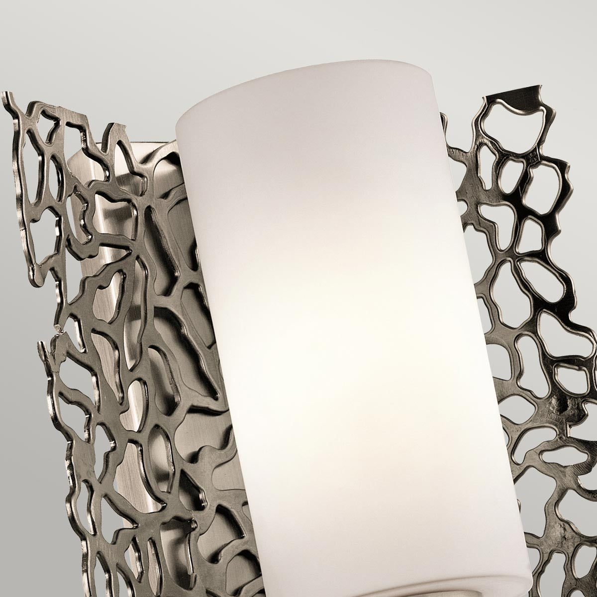 Elstead Lighting Kichler Silver Coral 1 Light Wall Light-KL-SILVER-CORAL1-5024005239512-Beaumonde