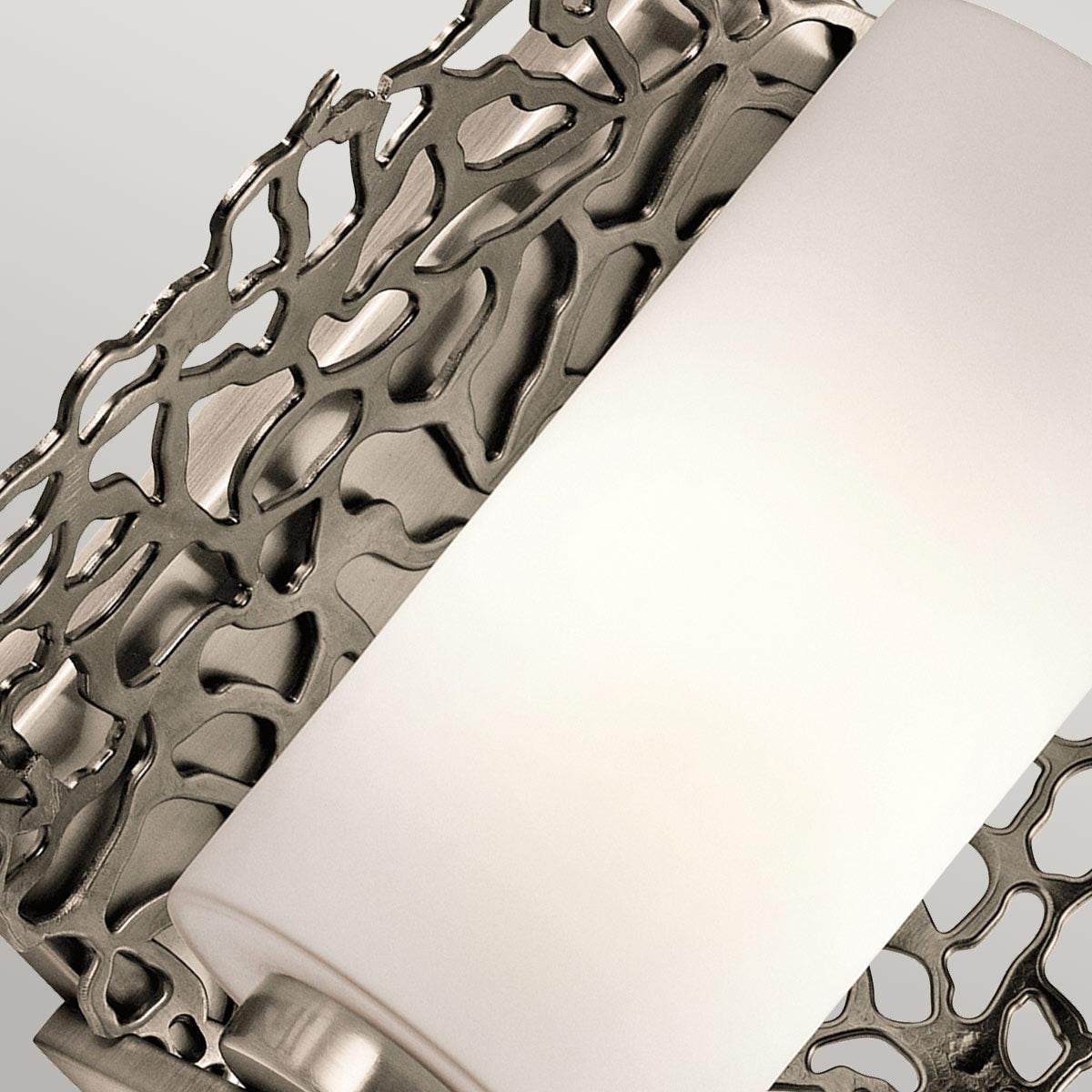 Elstead Lighting Kichler Silver Coral 1 Light Wall Light-KL-SILVER-CORAL1-5024005239512-Beaumonde