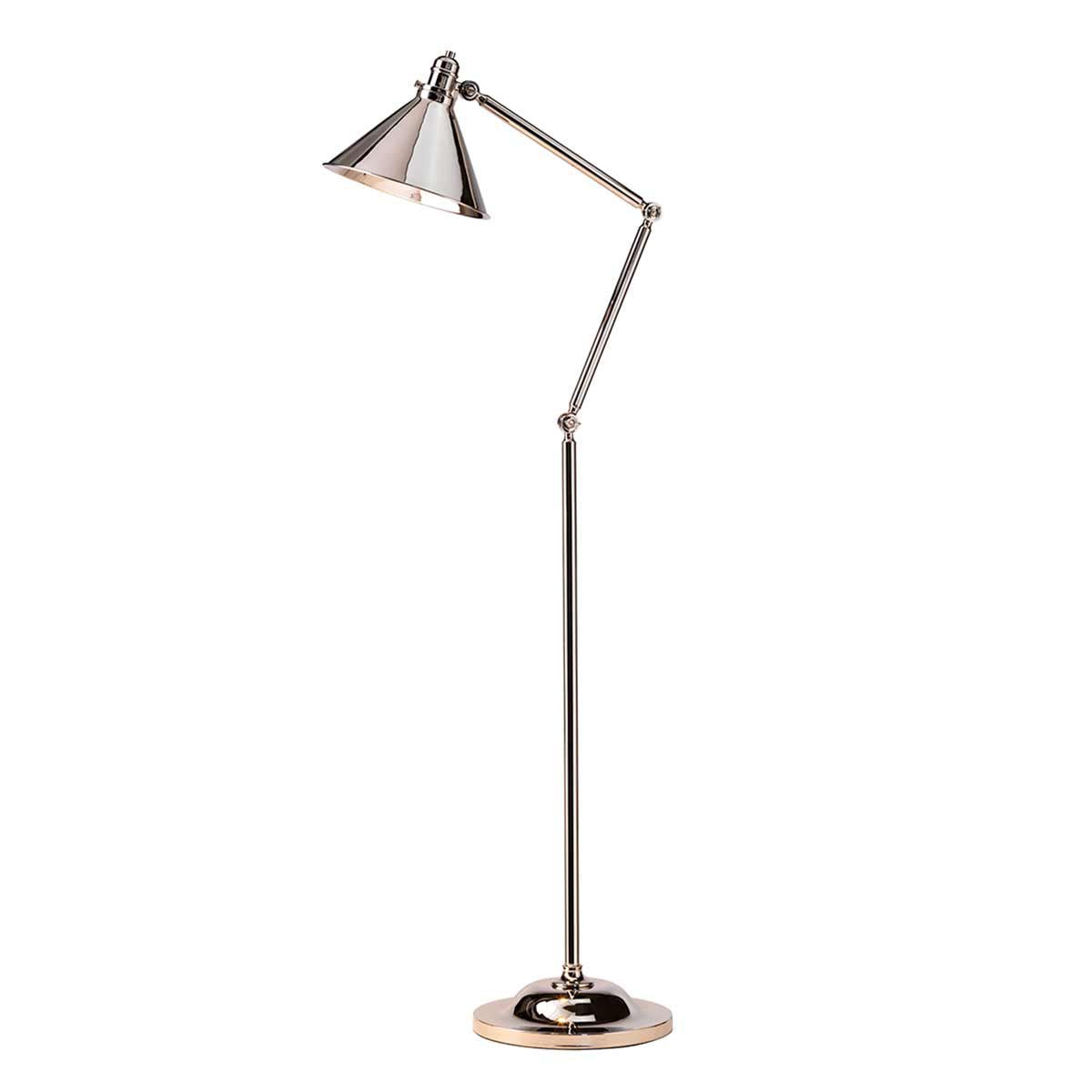 Elstead Lighting Provence 1 Light Floor Lamp - Polished Nickel-PV-FL-PN-5024005372301-Beaumonde