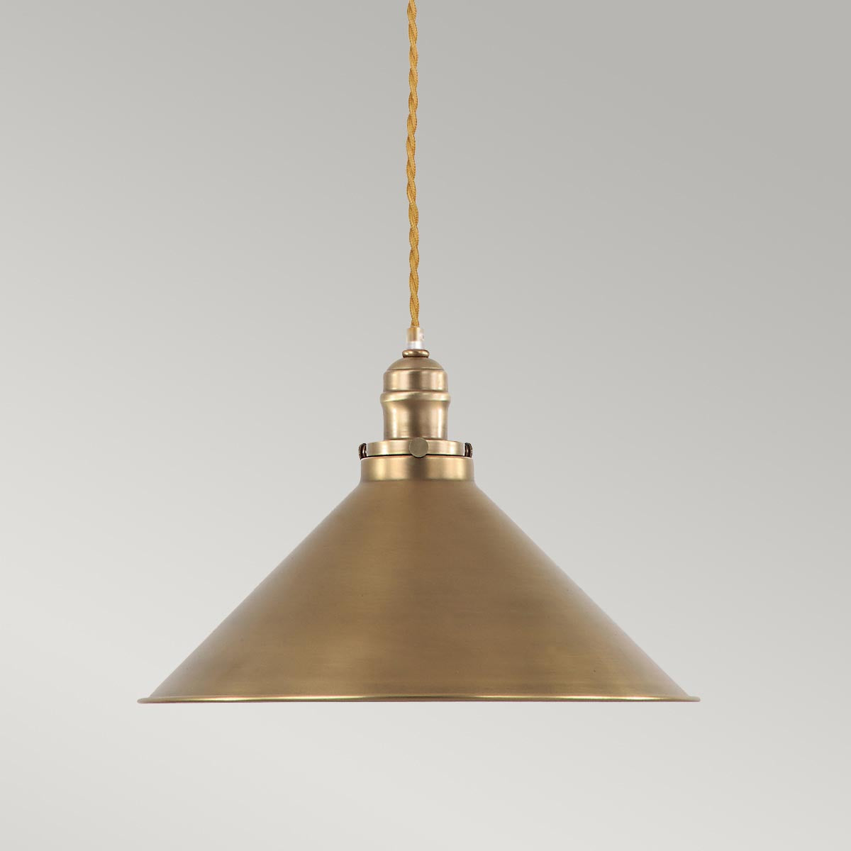 Elstead Lighting Provence 1 Light Pendant - Aged Brass-PV-SP-AB-5024005367406-Beaumonde