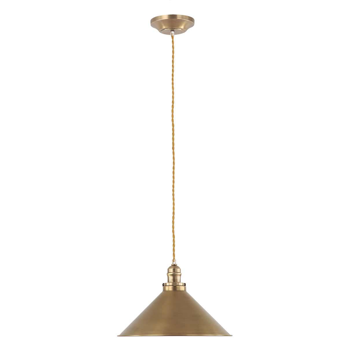 Elstead Lighting Provence 1 Light Pendant - Aged Brass-PV-SP-AB-5024005367406-Beaumonde