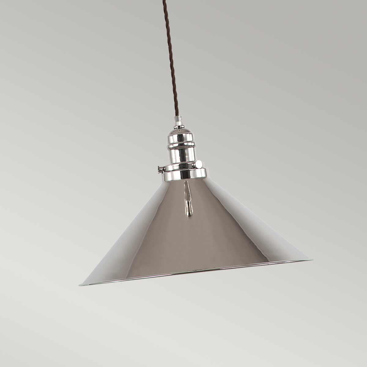 Elstead Lighting Provence 1 Light Pendant - Polished Nickel-PV-SP-PN-5024005370505-Beaumonde