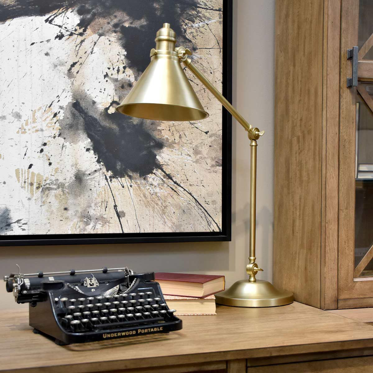 Elstead Lighting Provence 1 Light Table Lamp - Aged Brass-PV-TL-AB-5024005372400-Beaumonde