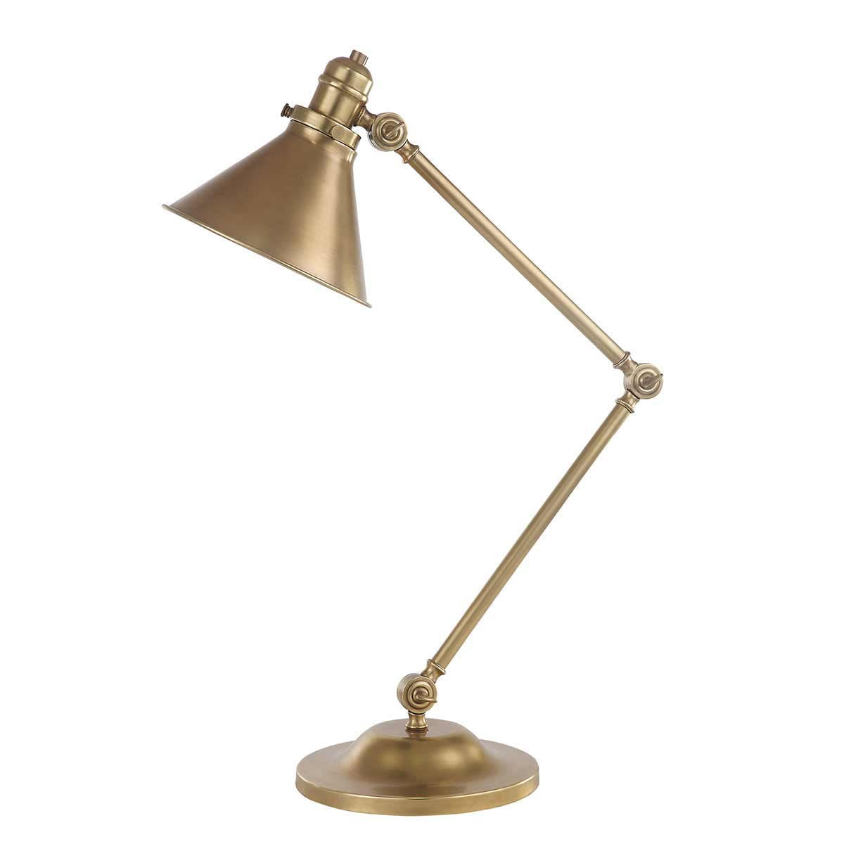 Elstead Lighting Provence 1 Light Table Lamp - Aged Brass-PV-TL-AB-5024005372400-Beaumonde