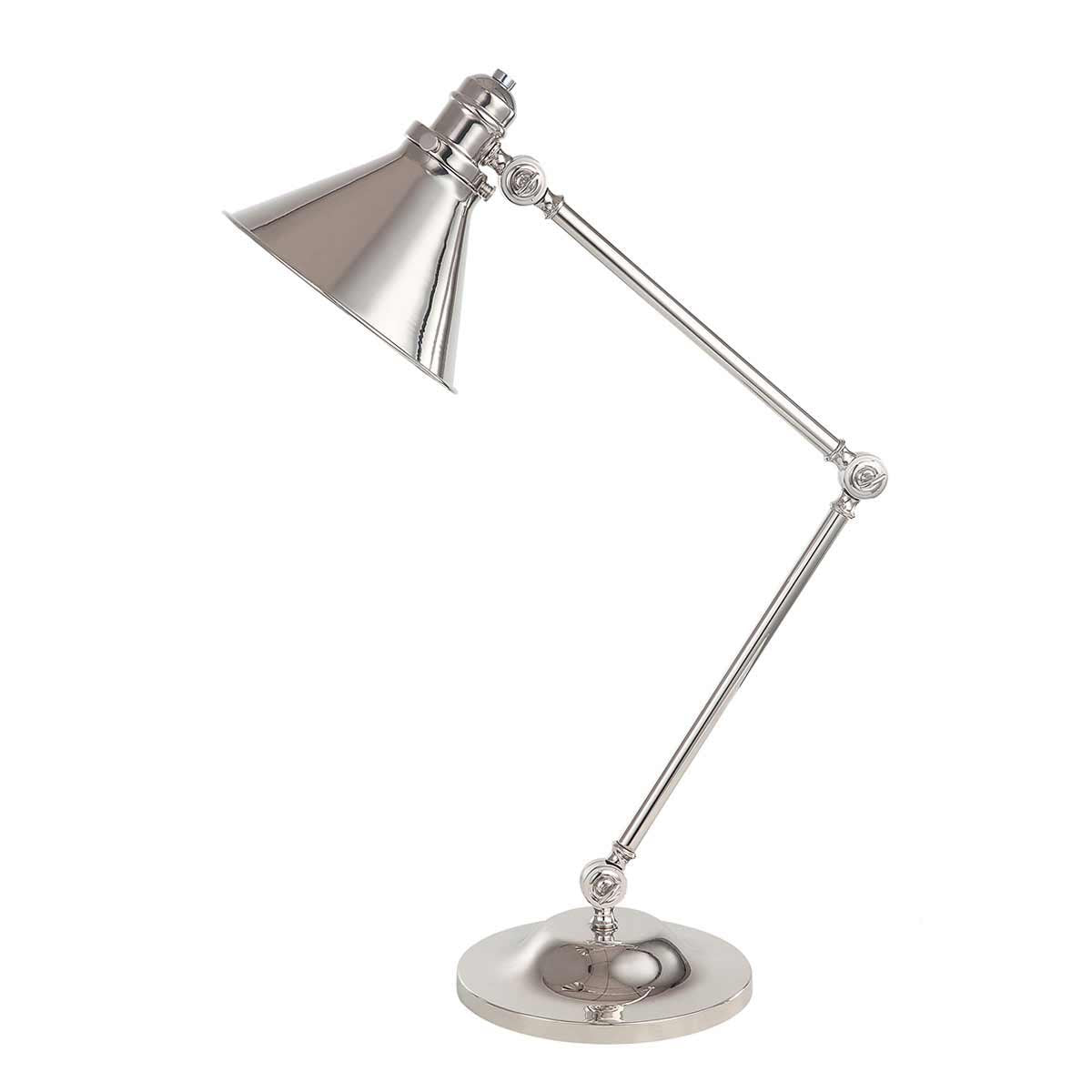 Elstead Lighting Provence 1 Light Table Lamp - Polished Nickel-PV-TL-PN-5024005374602-Beaumonde