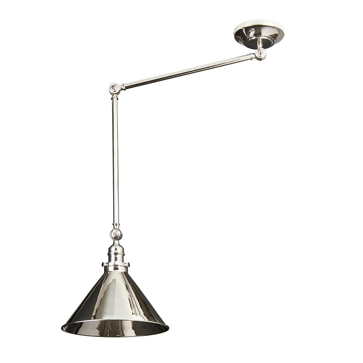 Elstead Lighting Provence 1 Light Wall Light/Pendant - Polished Nickel-PV-GWP-PN-5024005271116-Beaumonde