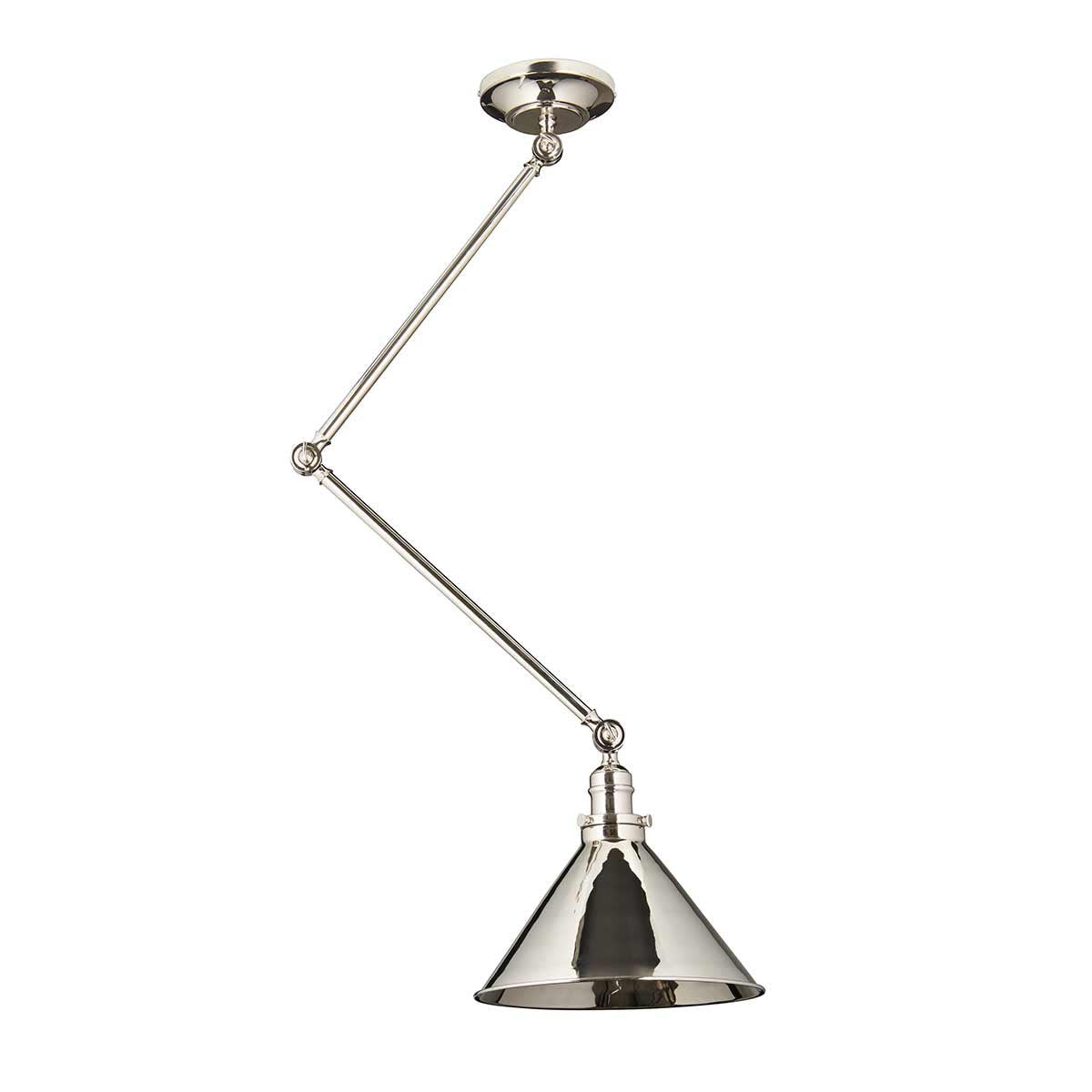 Elstead Lighting Provence 1 Light Wall Light/Pendant - Polished Nickel-PV-GWP-PN-5024005271116-Beaumonde