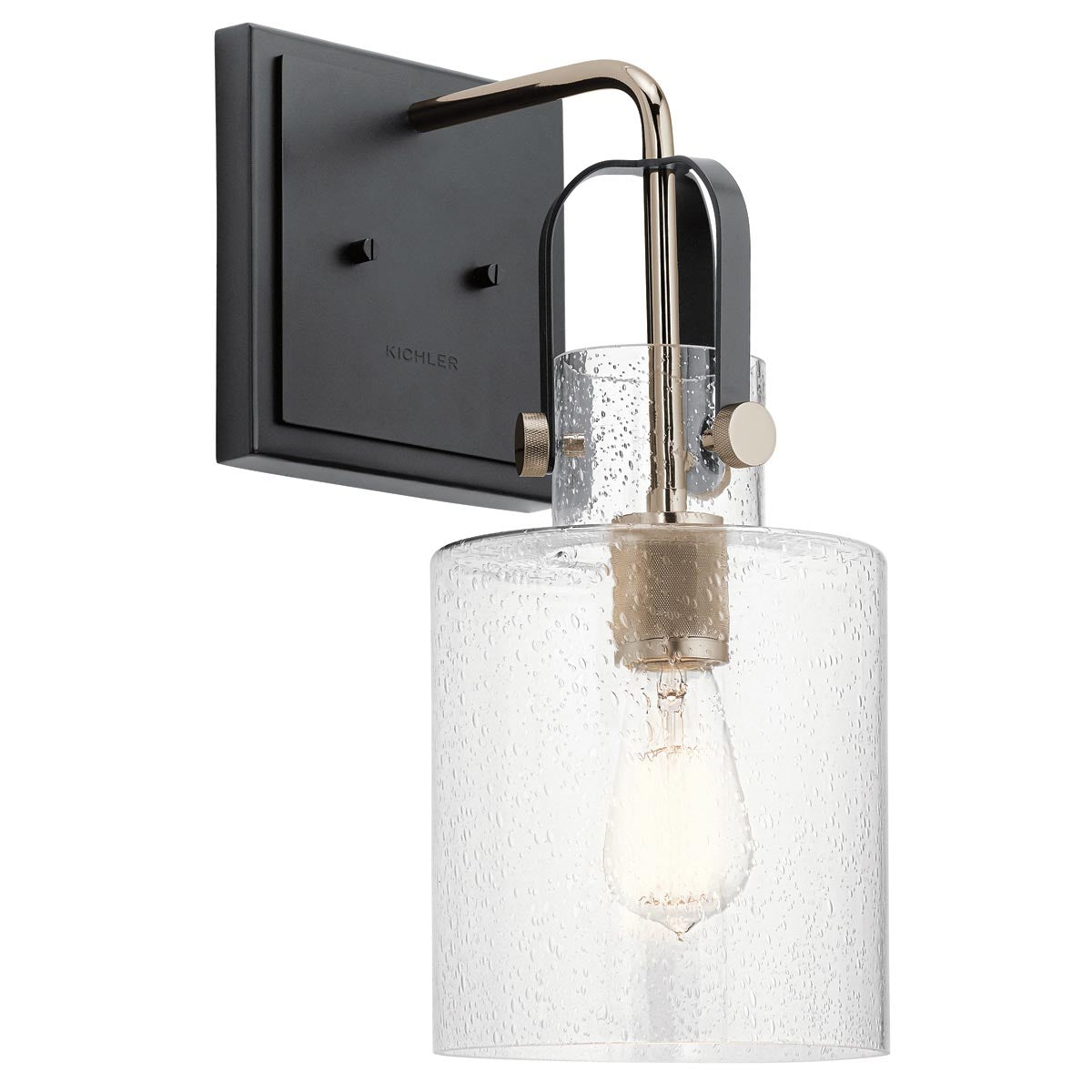 Elstead Lighting Quintesse Kitner 1 Light Wall Light - Nickel-QN-KITNER1-PN-5024005615811-Beaumonde