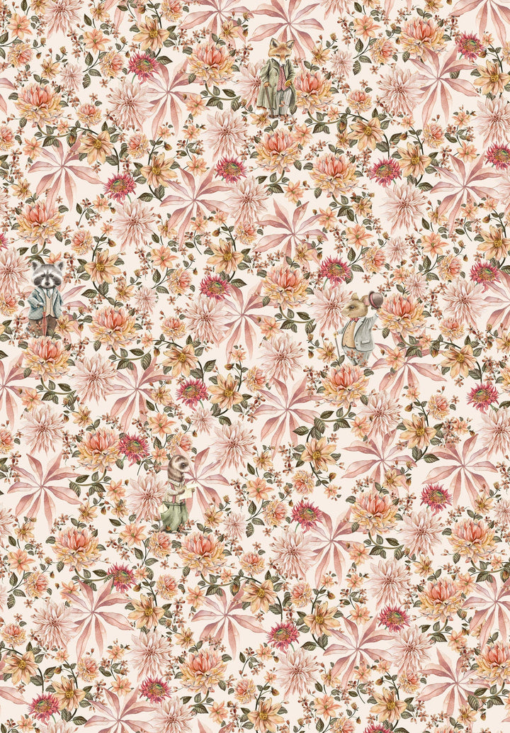 Cute Mister Flower Wallpaper Mural