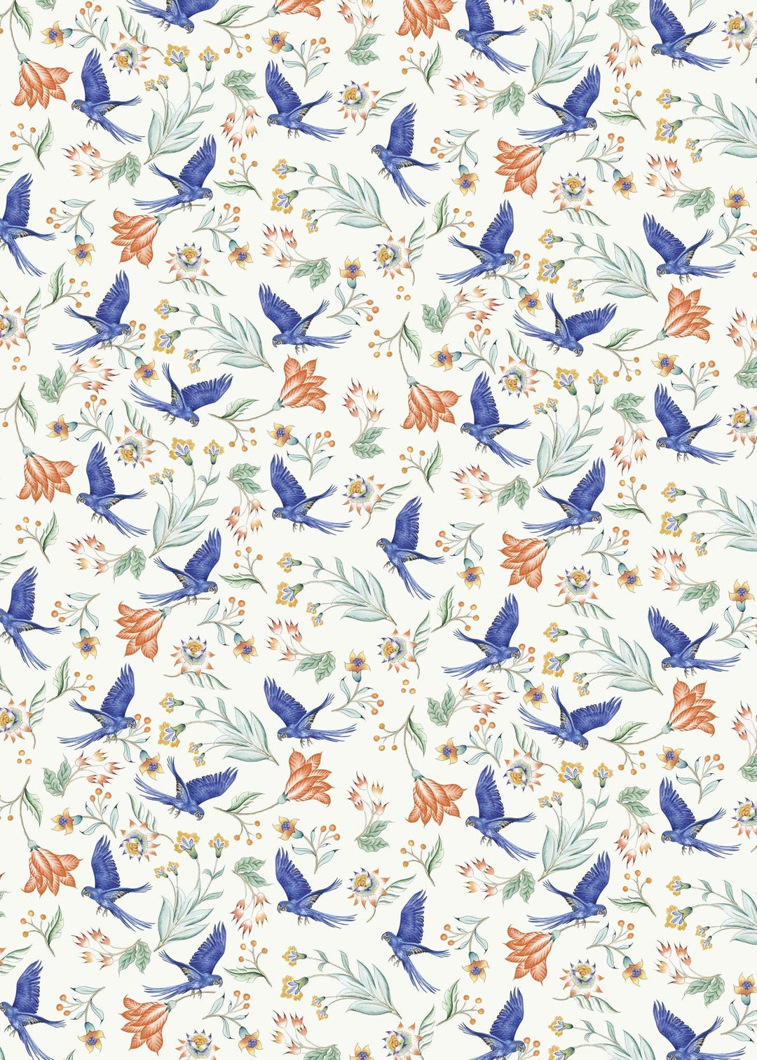 Paisley Parrot Wallpaper Mural