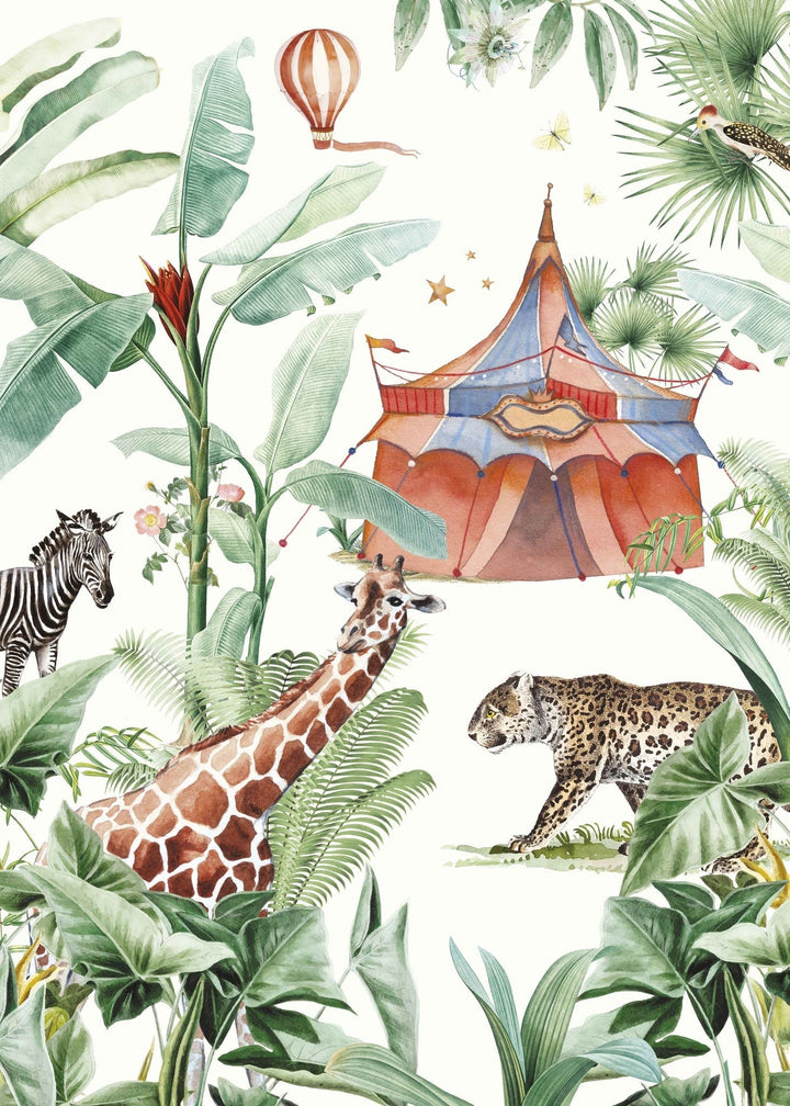 Jungle Circus Wallpaper Mural