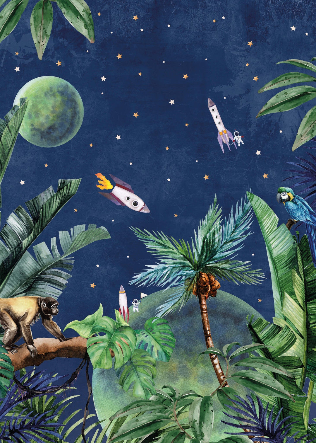 From Jungle To Space Wallpaper Mural