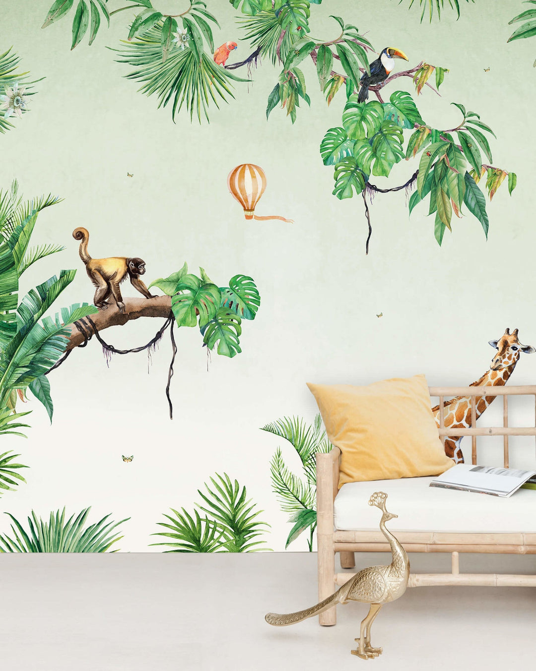 Monkey Jungle Wallpaper Mural