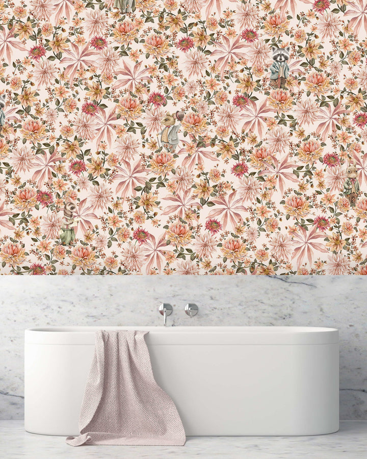 Cute Mister Flower Wallpaper Mural