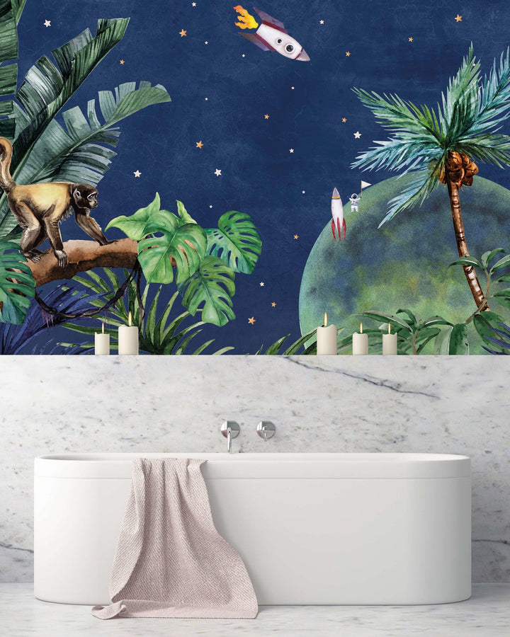 From Jungle To Space Wallpaper Mural