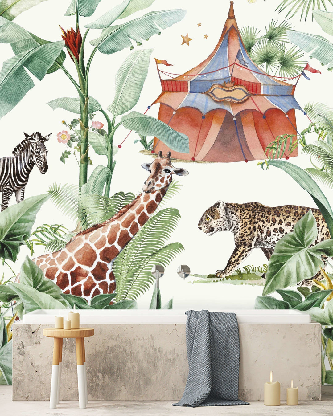 Jungle Circus Wallpaper Mural