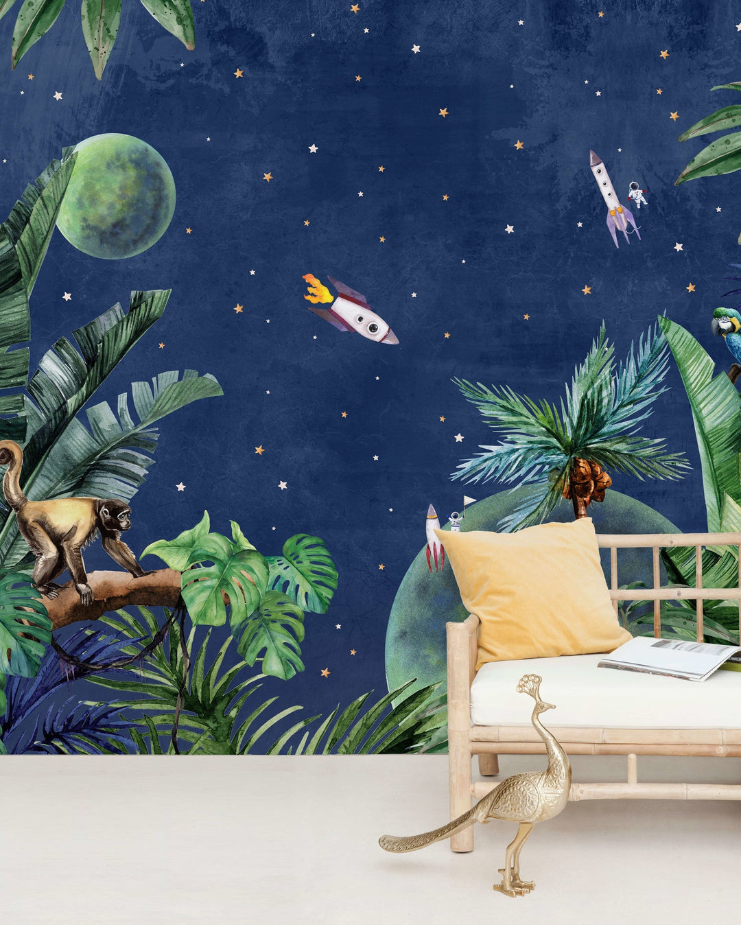 From Jungle To Space Wallpaper Mural