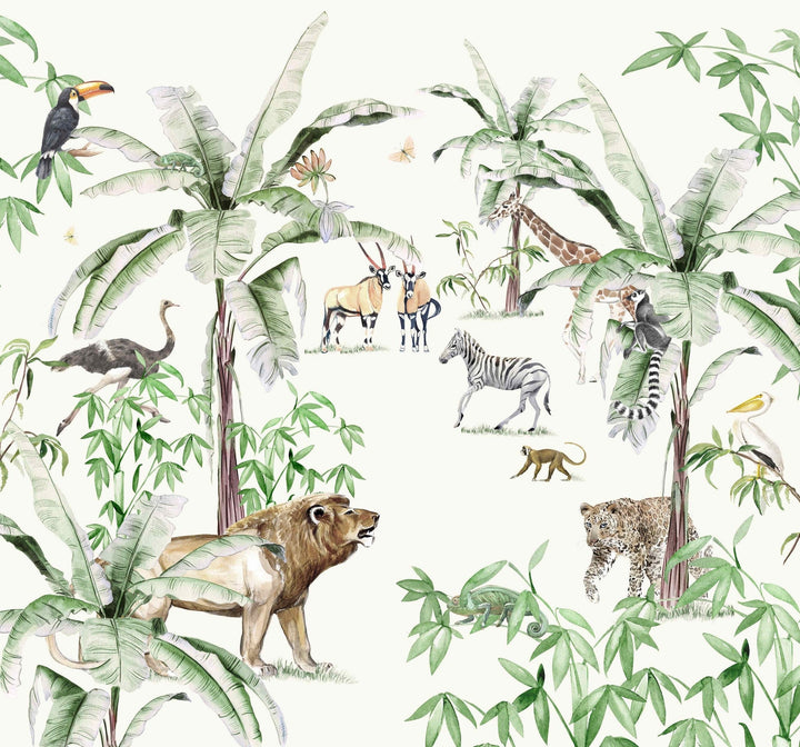 Just Another Day In The Jungle Wallpaper Mural
