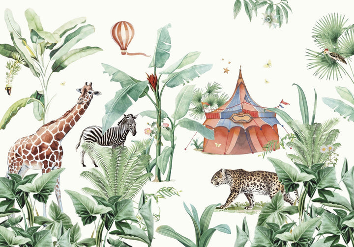 Jungle Circus Wallpaper Mural