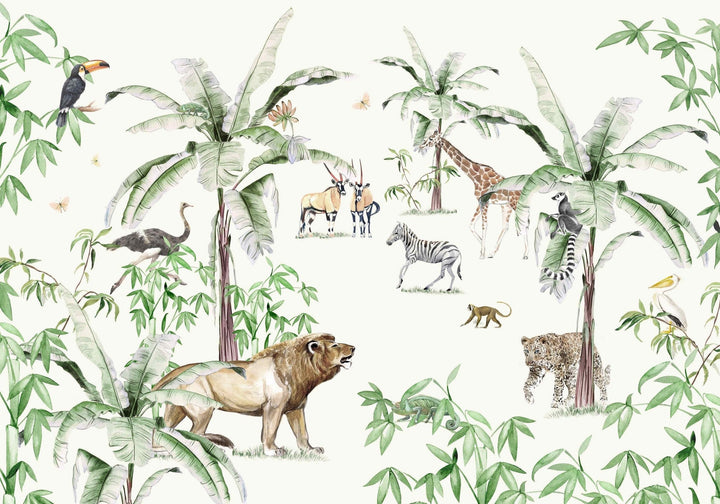 Just Another Day In The Jungle Wallpaper Mural