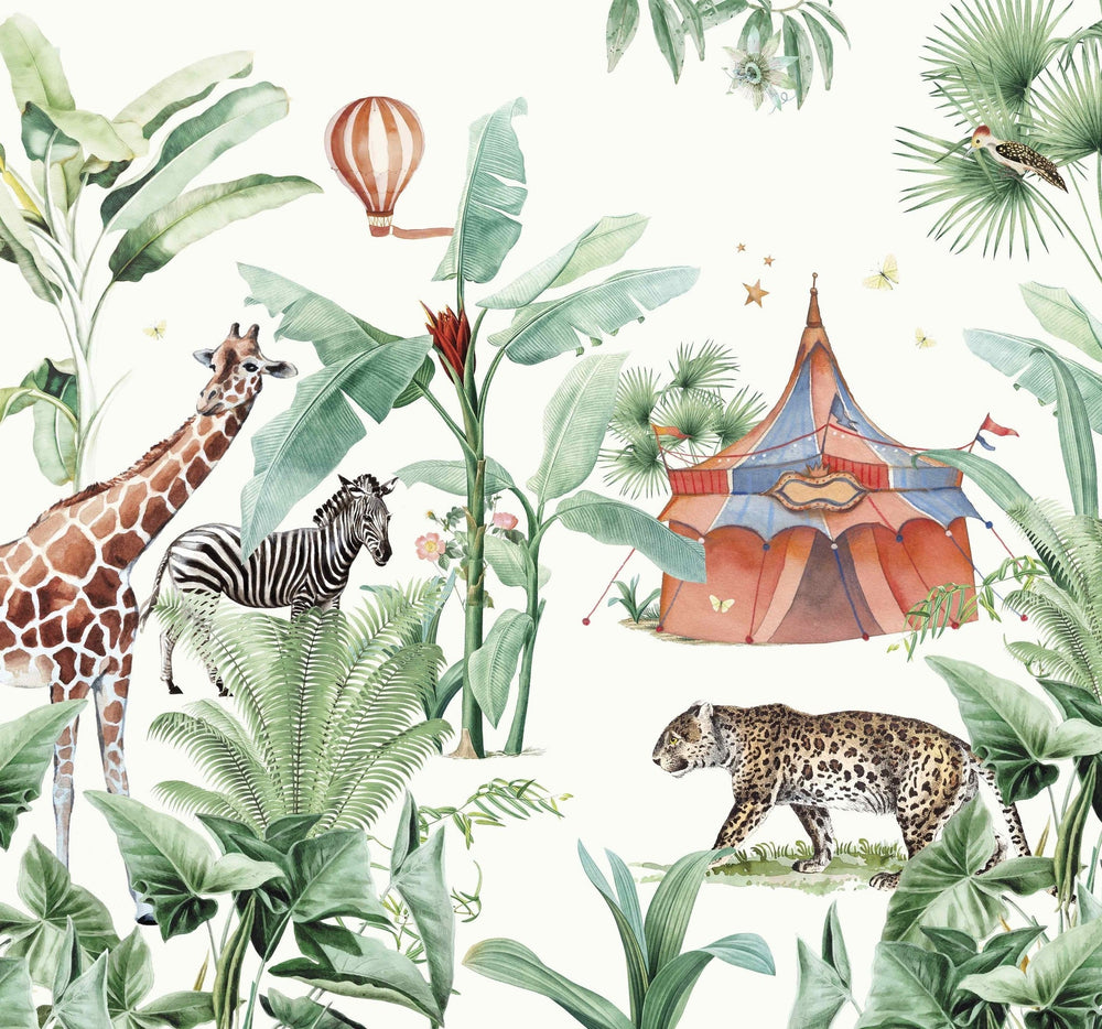 Jungle Circus Wallpaper Mural