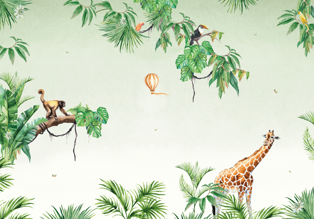 Monkey Jungle Wallpaper Mural