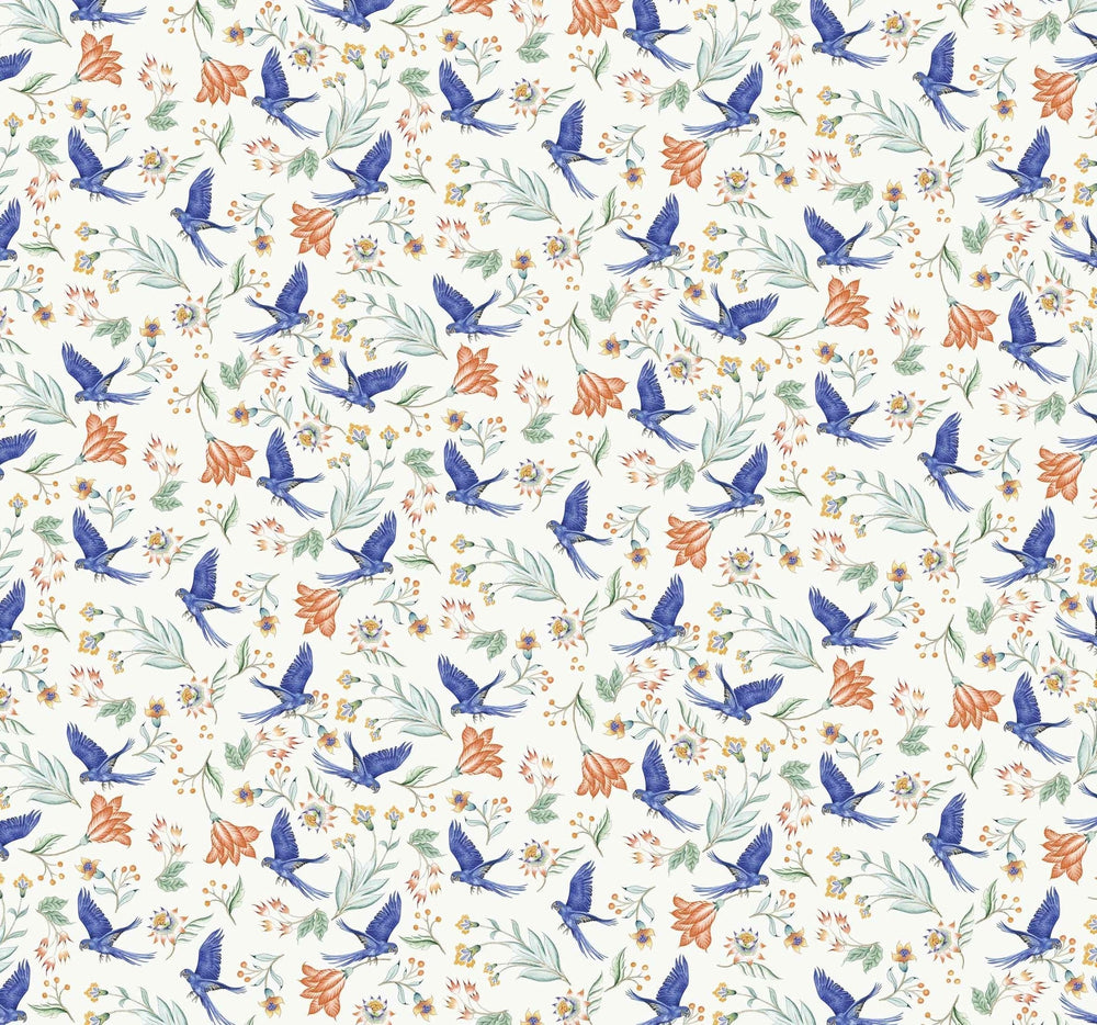 Paisley Parrot Wallpaper Mural